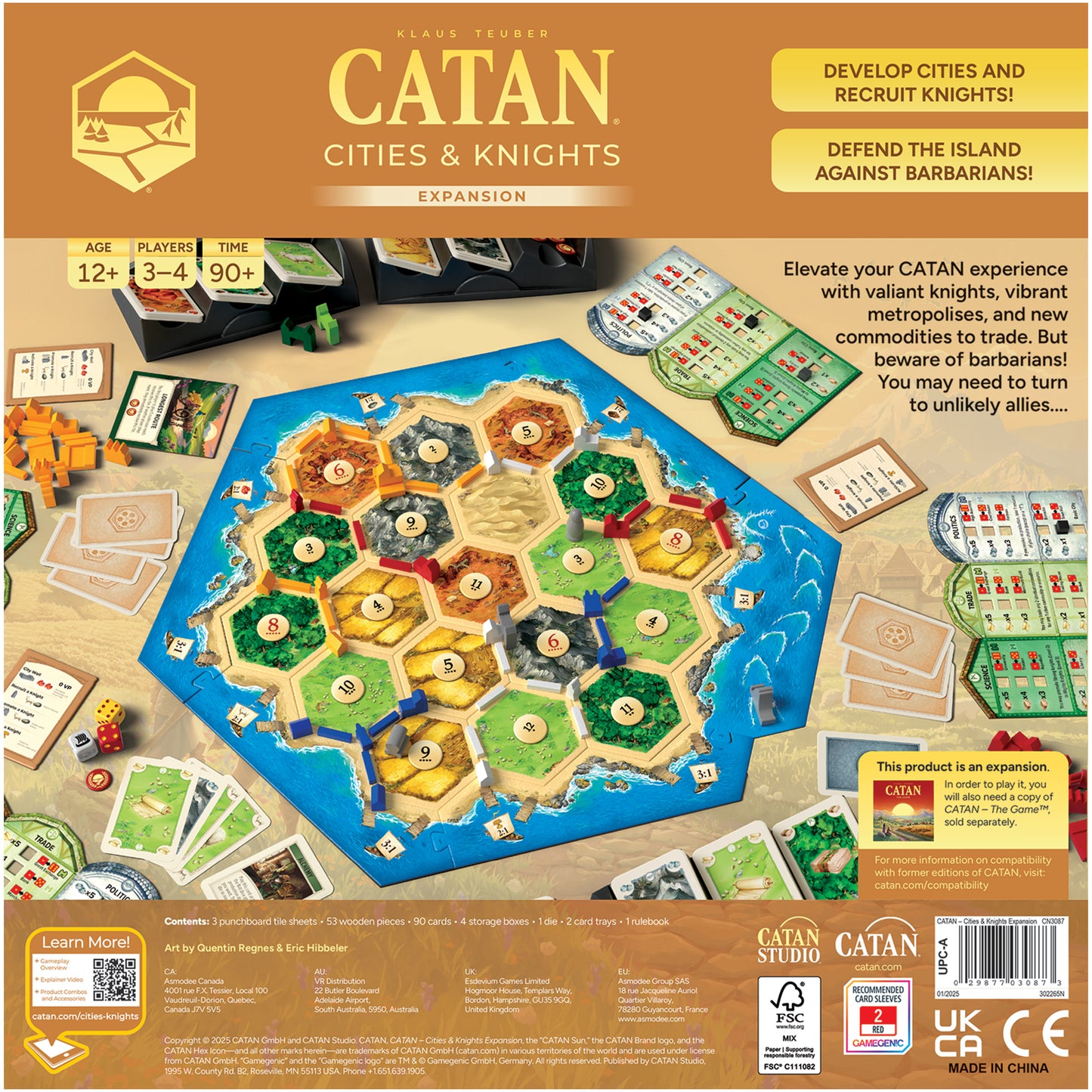 Catan: Cities & Knights Expansion